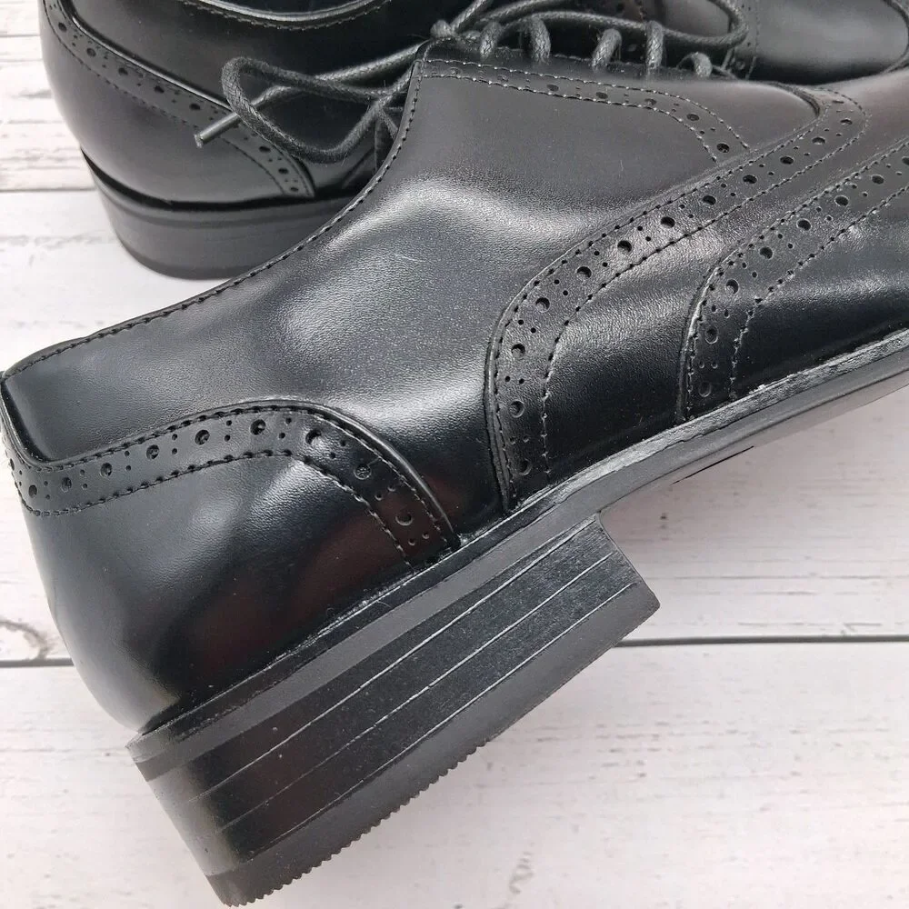 Stacy Adams Wardell Wing tip Lace-Up Oxford Mens Size 9.5 M Square Toe 20139